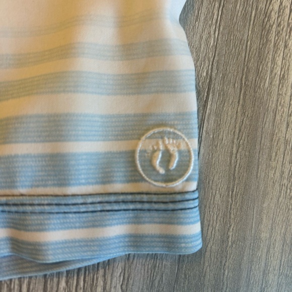 Hang Ten Blue Green Striped Drawstring Board Shorts Pocket Size 32 & Measures 32 - Picture 3 of 11